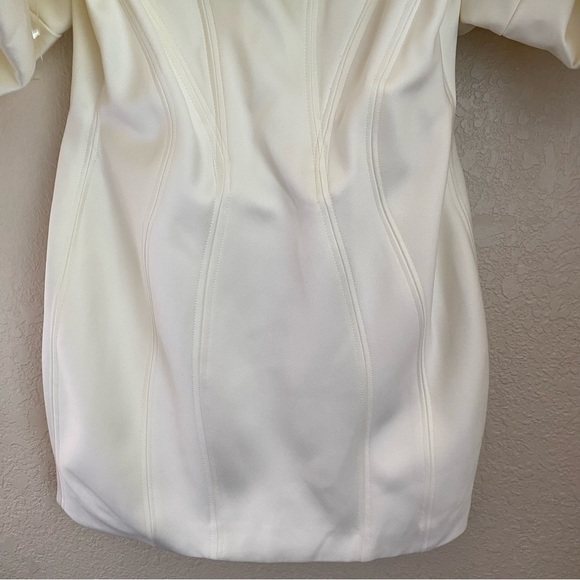House of CB Selena Ivory Satin Ruffle Strapless Dress size XL NWOT - Picture 8 of 10